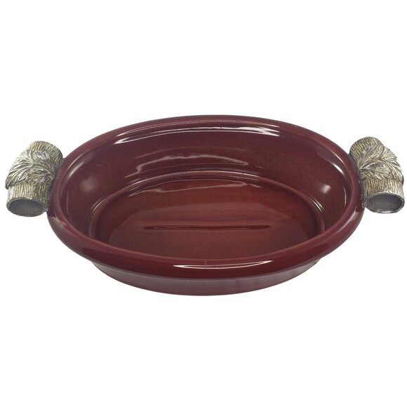 Fitz and Floyd Exoticals Cayenne Small Oval Basin Centerpiece Bowl